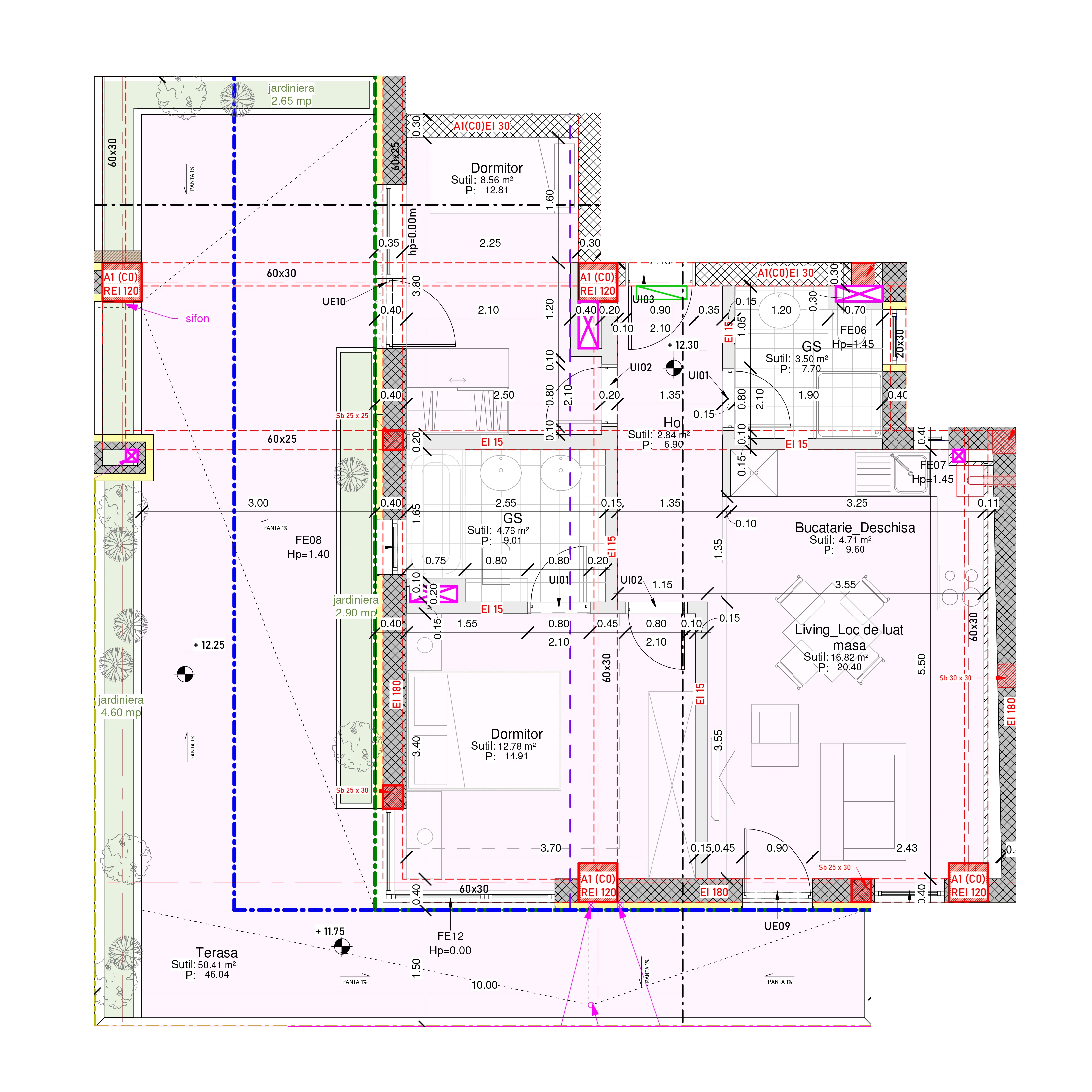 Apartament 3 camere – vedere stradală